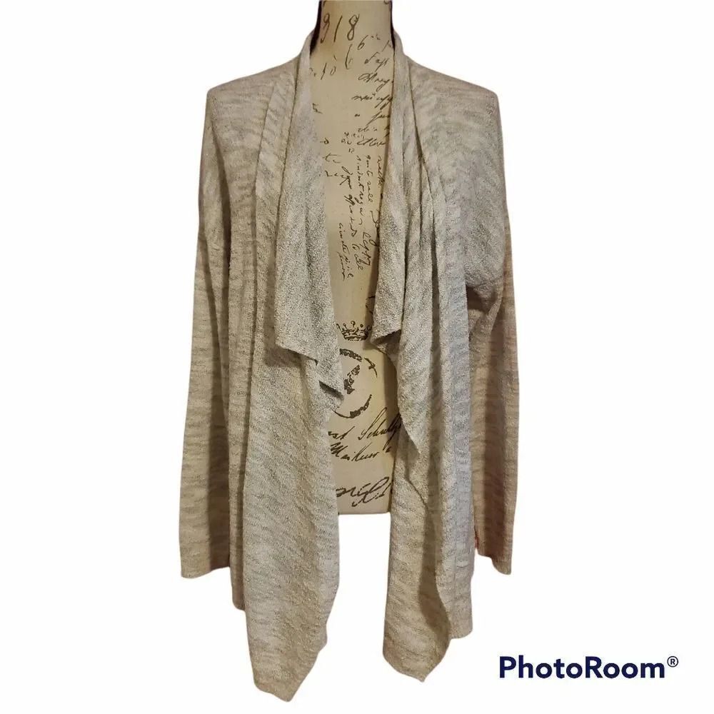 ADYSON PARKER Cascade Pocket Cardigan in Antique Moss Combo- Ladies Size Large